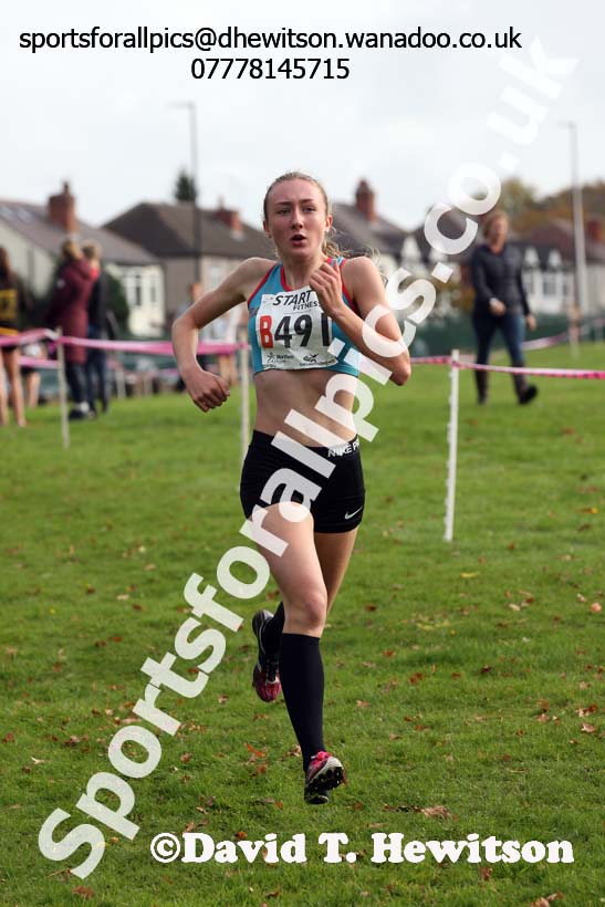 Womens under-17s Northern Cross Country Relays, Graves Park, Sheffield. Photo: David T. Hewitson/Sports for All Pics